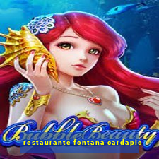 restaurante fontana cardapio