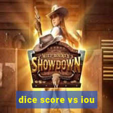 dice score vs iou