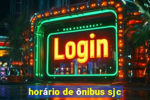 horário de ônibus sjc