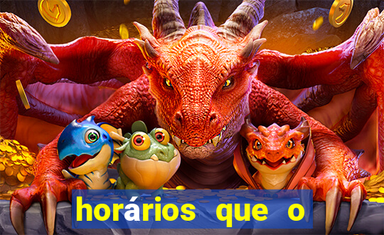 horários que o fortune dragon paga