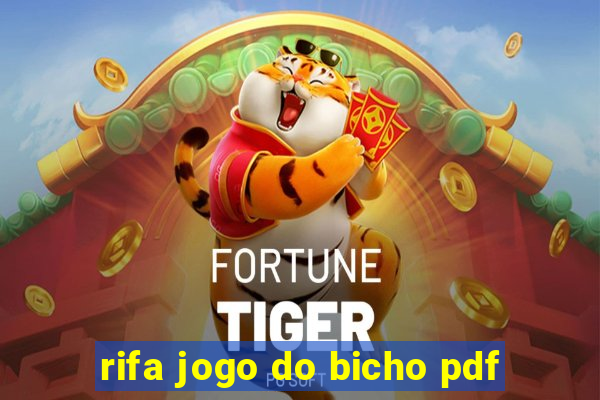 rifa jogo do bicho pdf