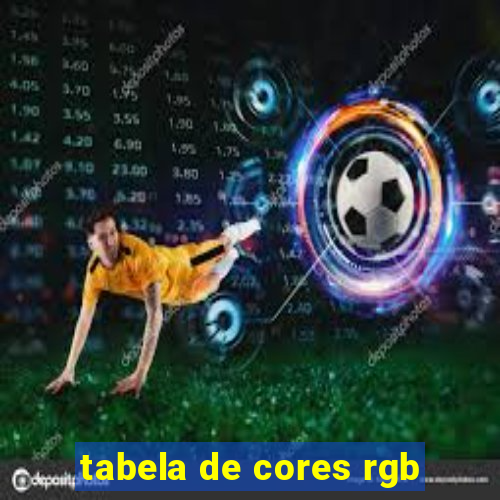 tabela de cores rgb